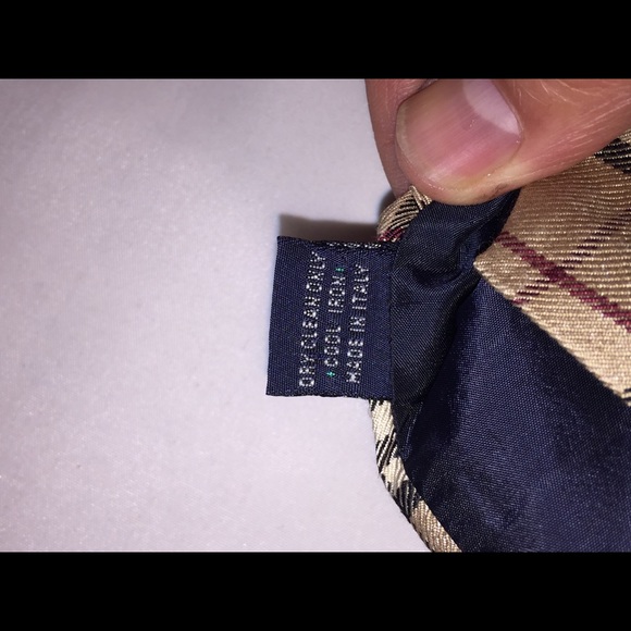 Men’s Cream Burberry Nova Check Tie - Picture 4 of 5